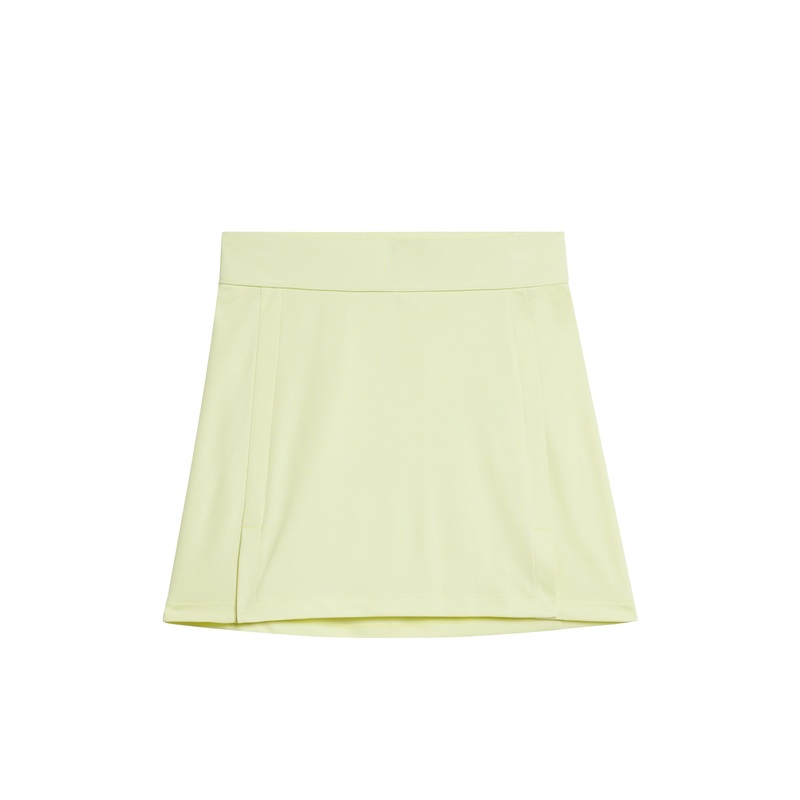 Amelie Mid Skirt / Pale Lime Yellow