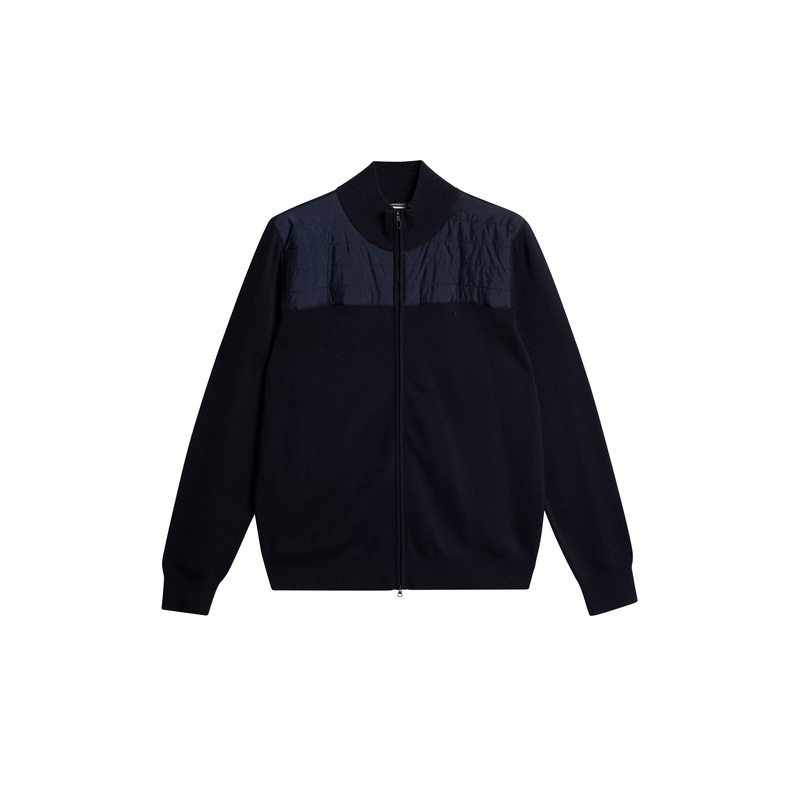 Bridge Knitted  Hybrid Sweater / JL Navy