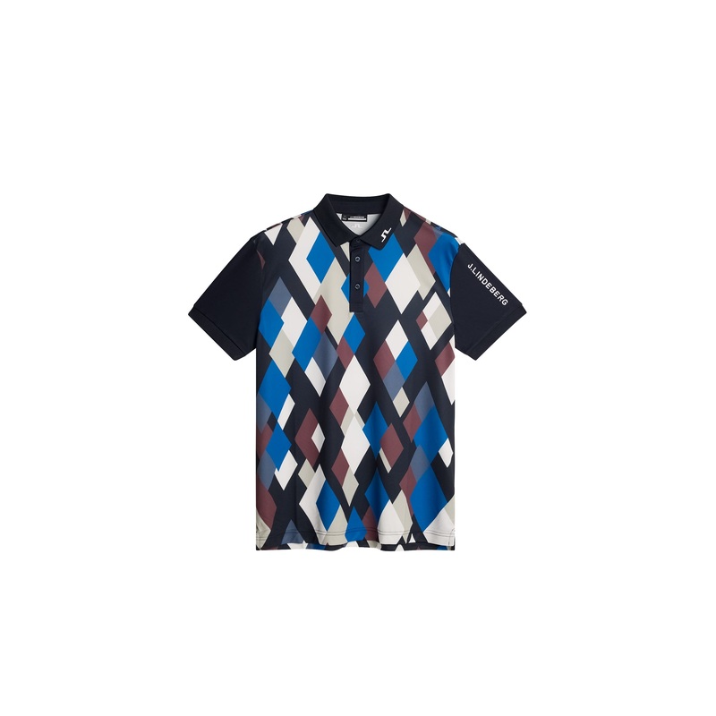 Tour Tech Print Polo / BOLD 1 - JL NAVY