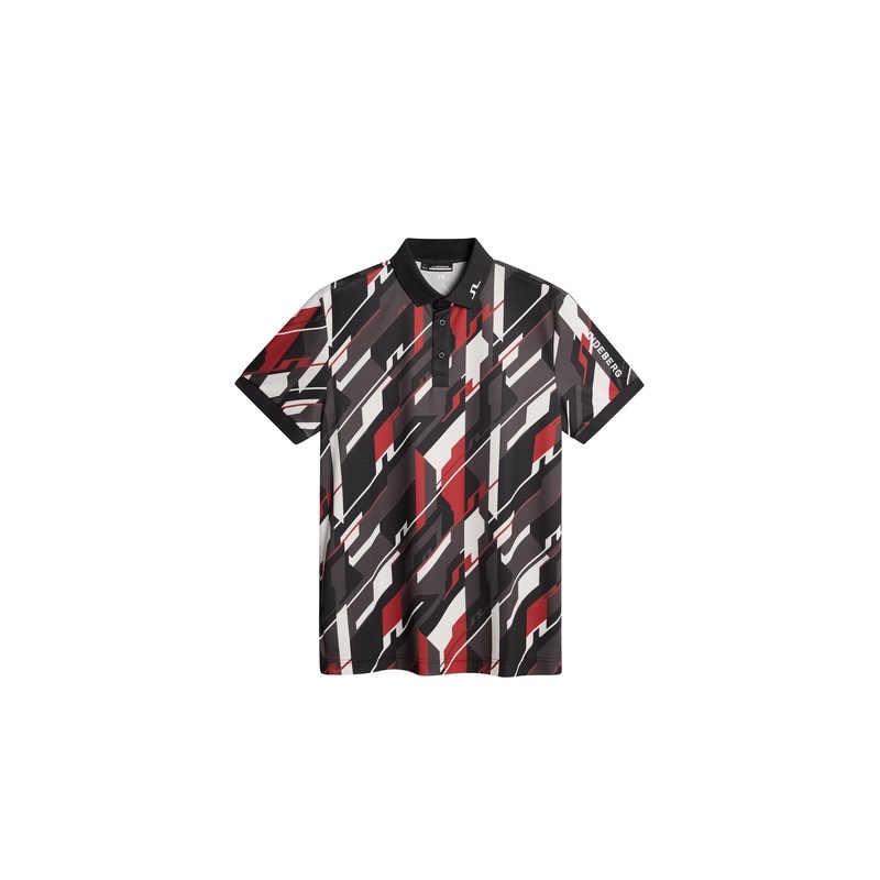 Tour Tech Print Polo / GEO 1 - JL BLACK