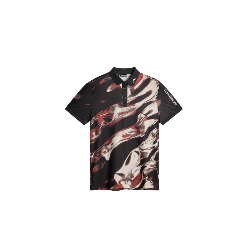 Tour Tech Print Polo / ORGANIC 5 - RED