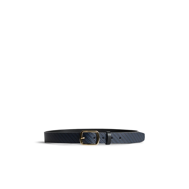 Bibbi Leather Belt / Bias Bridge Black