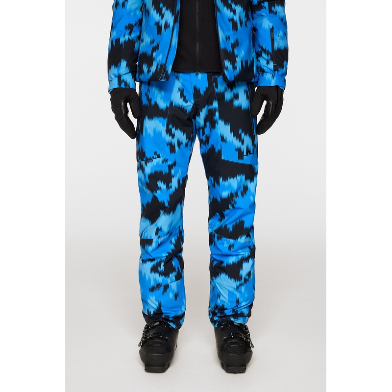 Clarke Pant Printed / Warp Sonic Blue L