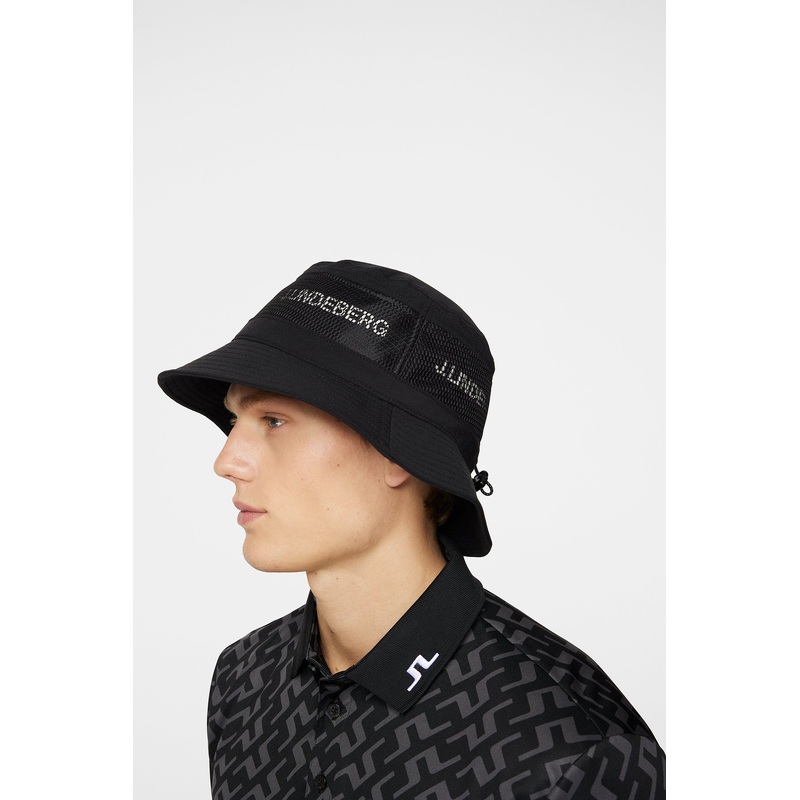 Denver Stripe Bucket Hat / Black
