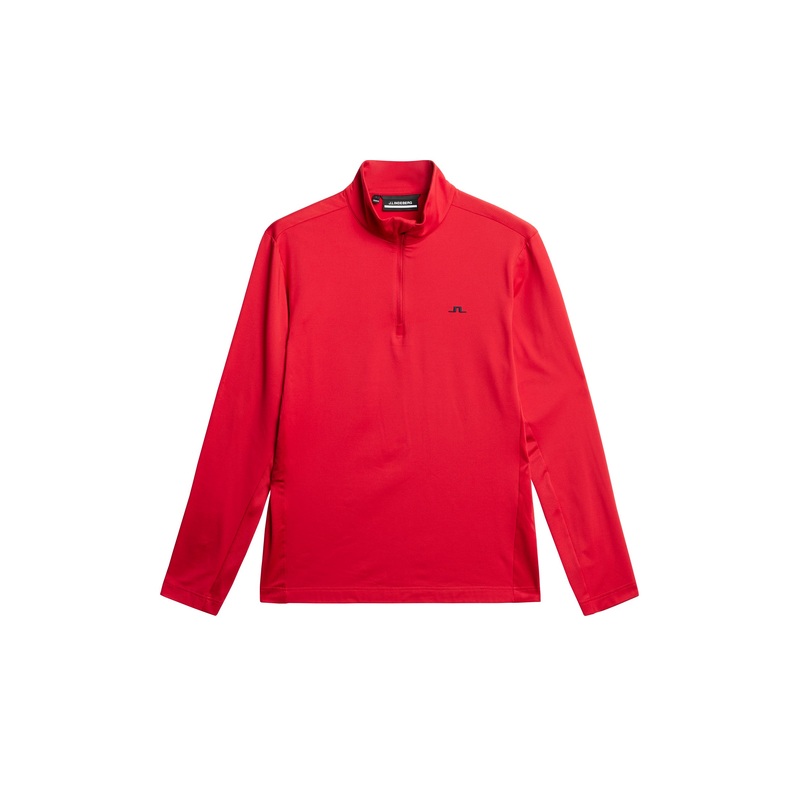 Luke Quarter Zip Mid Layer / Barbados Cherry