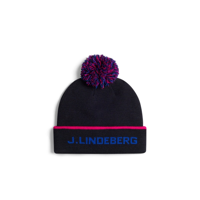 Stripe Beanie / JL Navy
