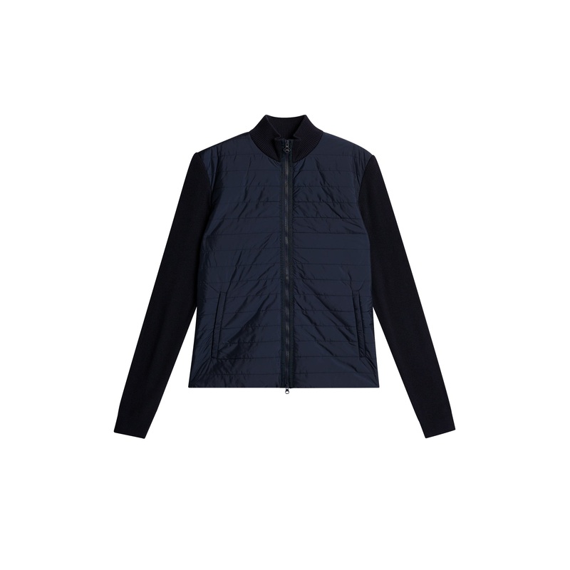 Wren Knitted Hybrid Jacket / JL Navy