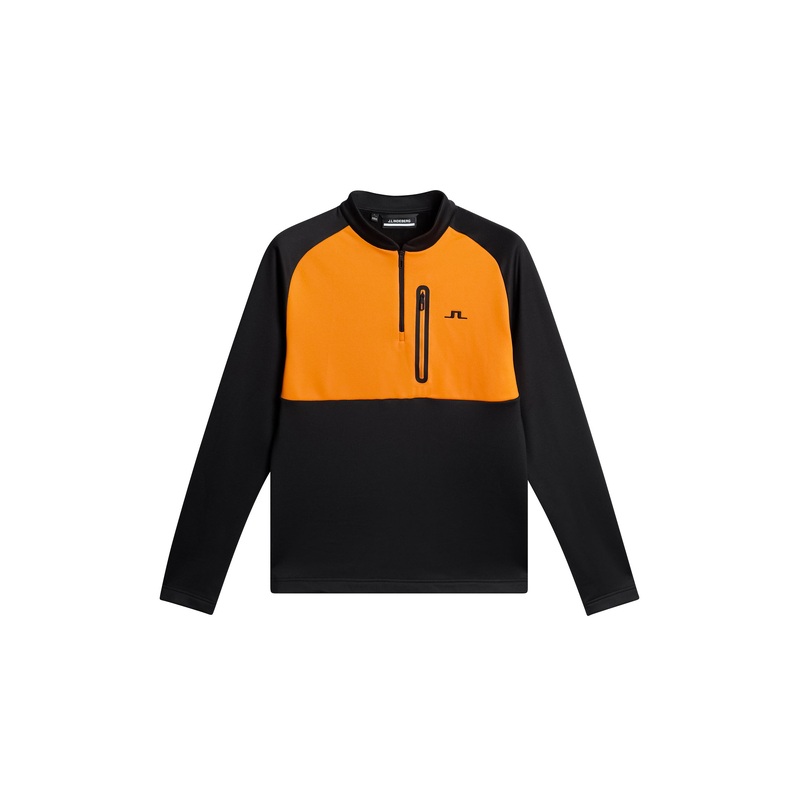 Adam Quarter Zip Mid Layer / Black