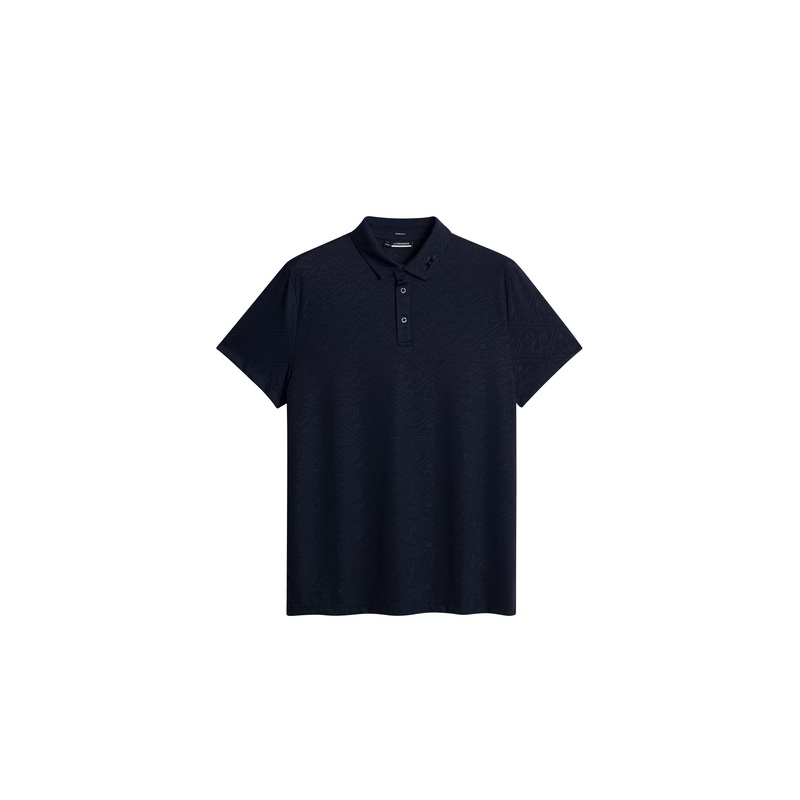 Bison  Regular Jacquard Polo / JL Navy
