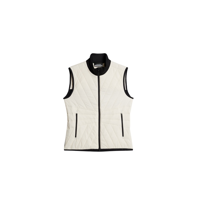 Holma Quilt Hybrid Vest / Whisper White