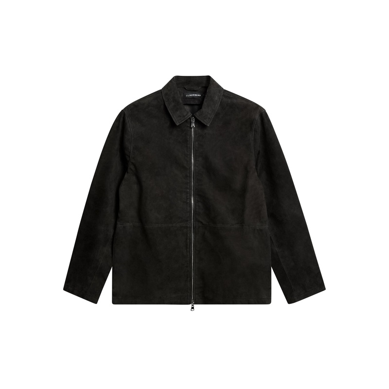 Jonah WR Suede Overshirt / Washed Black