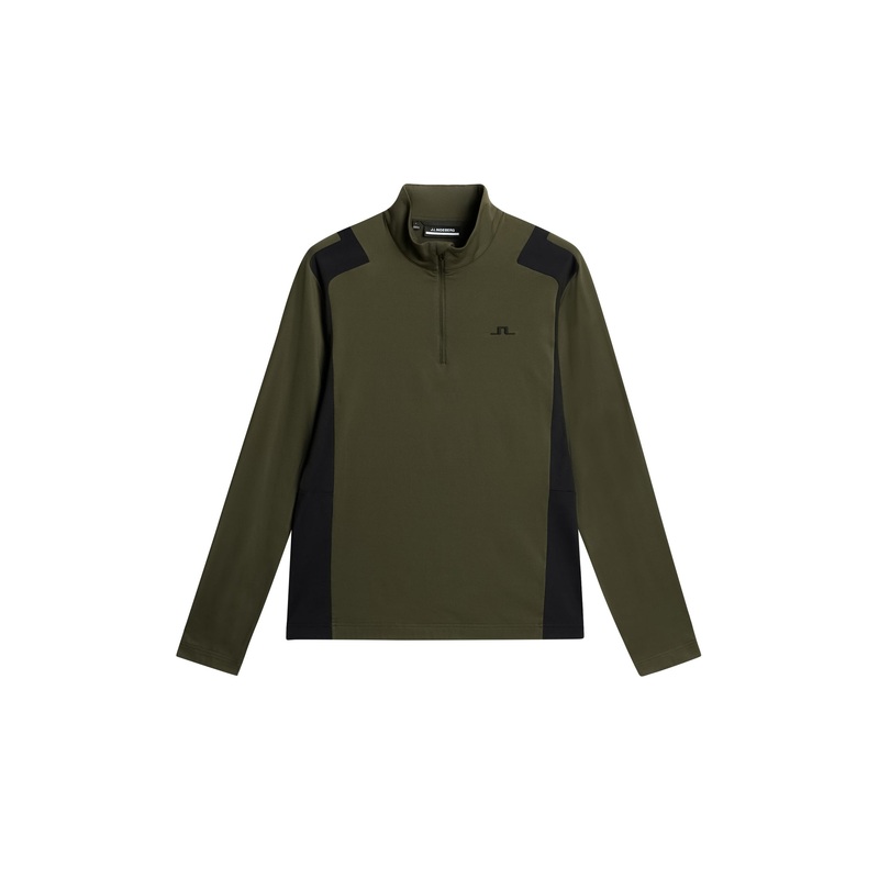 Lukas Quarter Zip Mid Layer / Forest Green