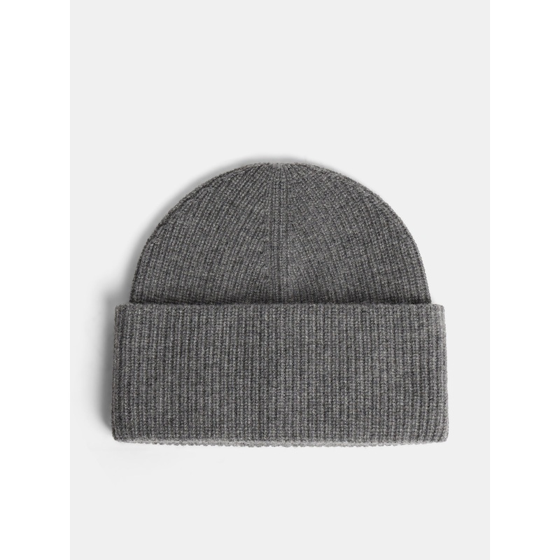 Monti Cashmere Blend Beanie / Mid Grey Melange