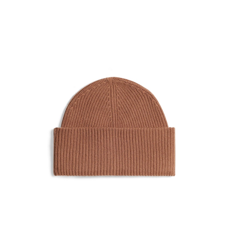 Monti Cashmere Blend Beanie / Tiger Brown