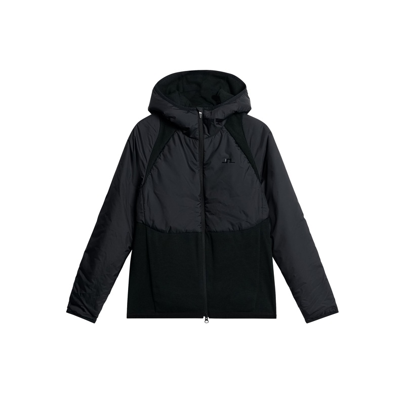 Shona Hybrid Hood Jacket / Black