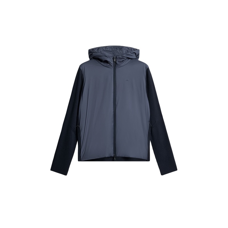 Thierry Hybrid Knit Hoodie / JL Navy