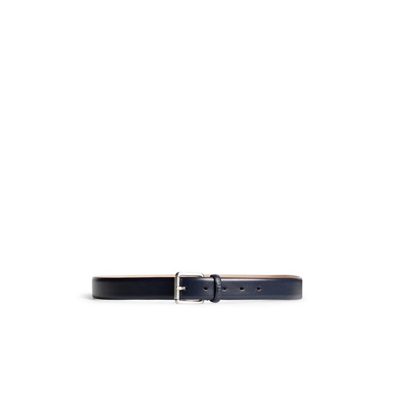 Bill Leather Belt / JL Navy