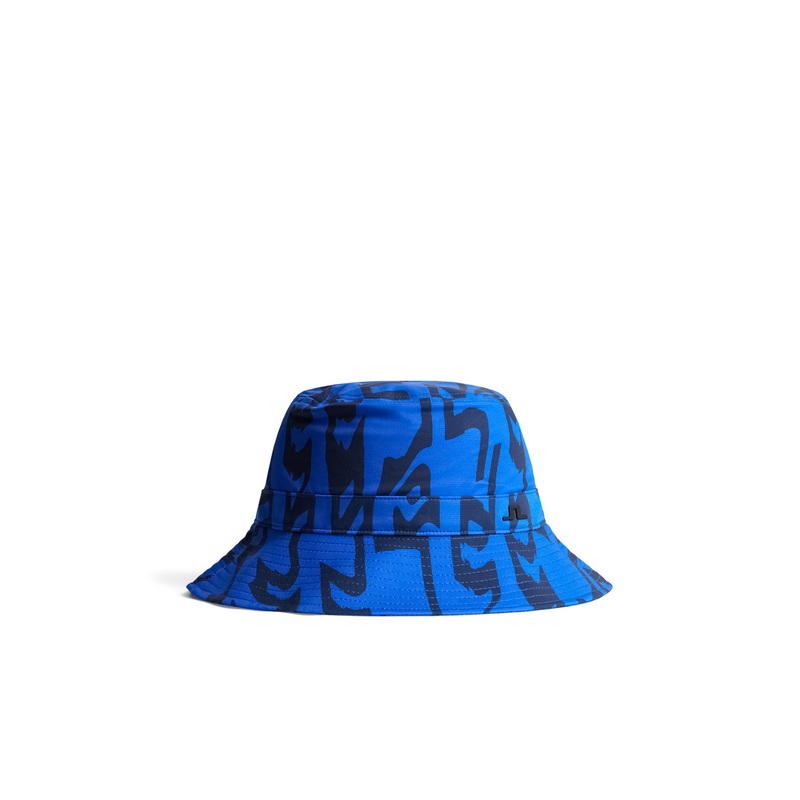 Denver Printed Bucket Hat / Glitch Bridge Blue