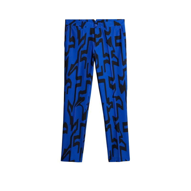 Ellott Print Pant / Glitch Bridge Blue