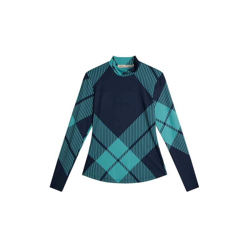 Katena Compression Top / Glenmuir Tartan Teal L
