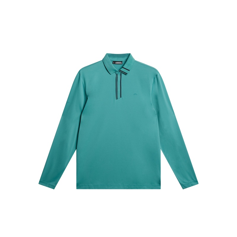 Viktor Long Sleeve Polo / Teal