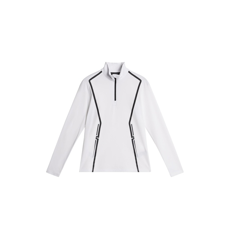Lina Quarter Zip Mid Layer / White