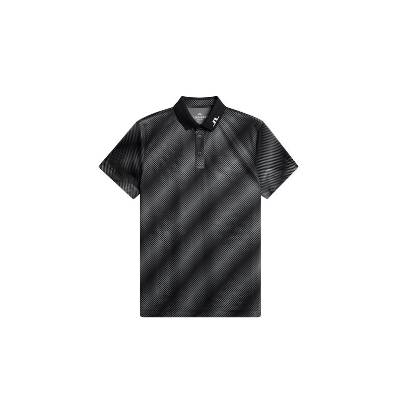 Heath Print Polo / Comb Black M