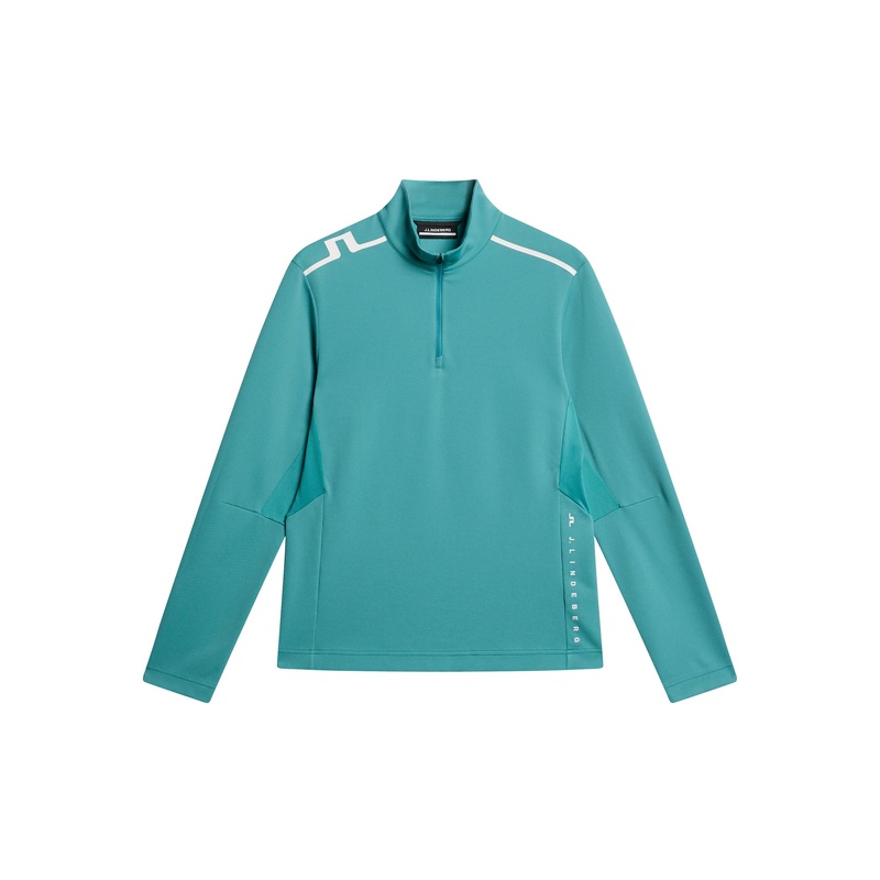 Leon Quarter Zip Mid Layer / Teal