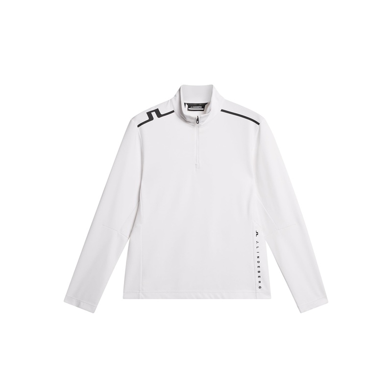 Leon Quarter Zip Mid Layer / White