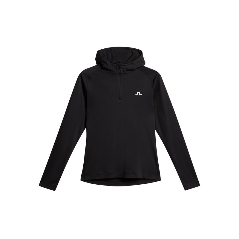 Mario Quarter Zip Hood / Black
