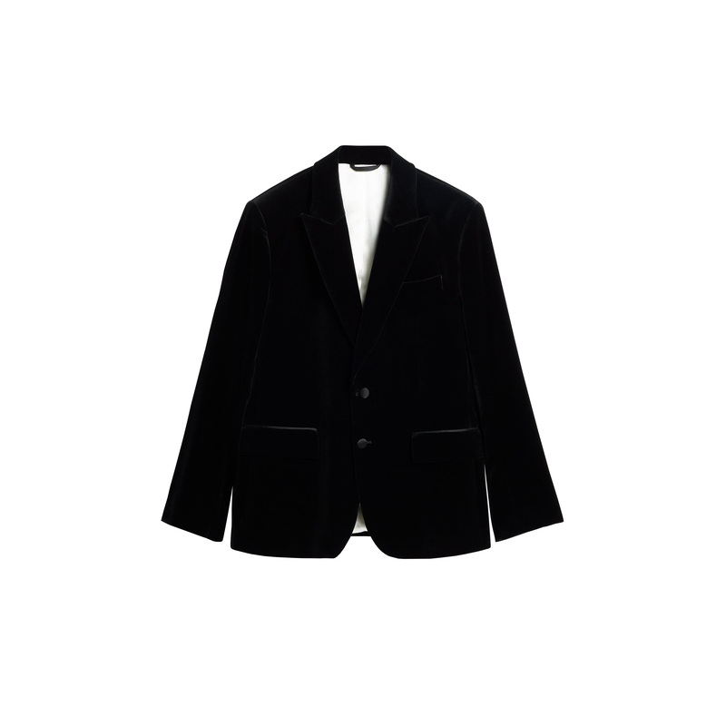 Lenny S Velvet Blazer / Black