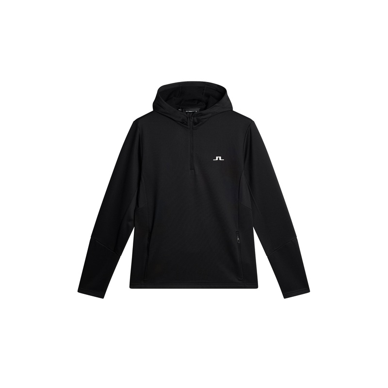 Aerial Quarter Zip Hood / Black
