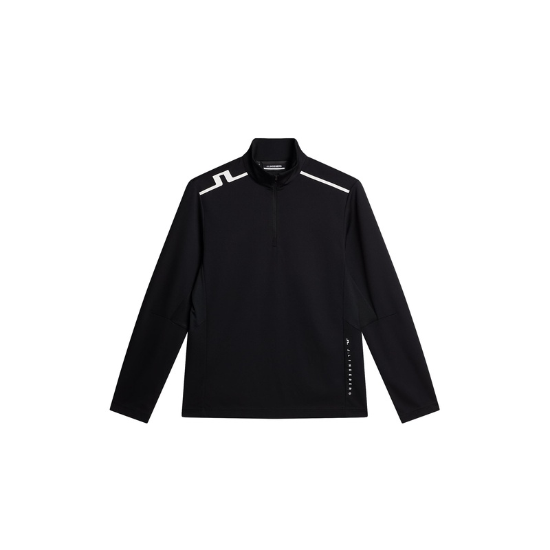 Leon Quarter Zip Mid Layer / Black
