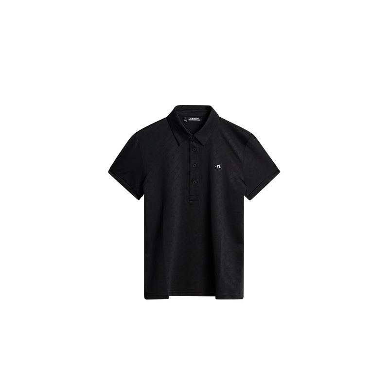 Alaya Jacquard Polo / Black