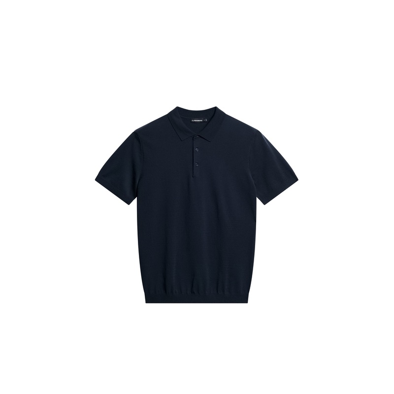 Ridge Knitted Polo / JL Navy