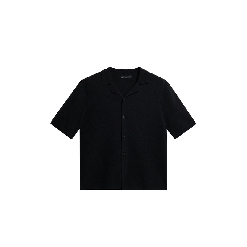 Sal Knitted Boucle Shirt / Black