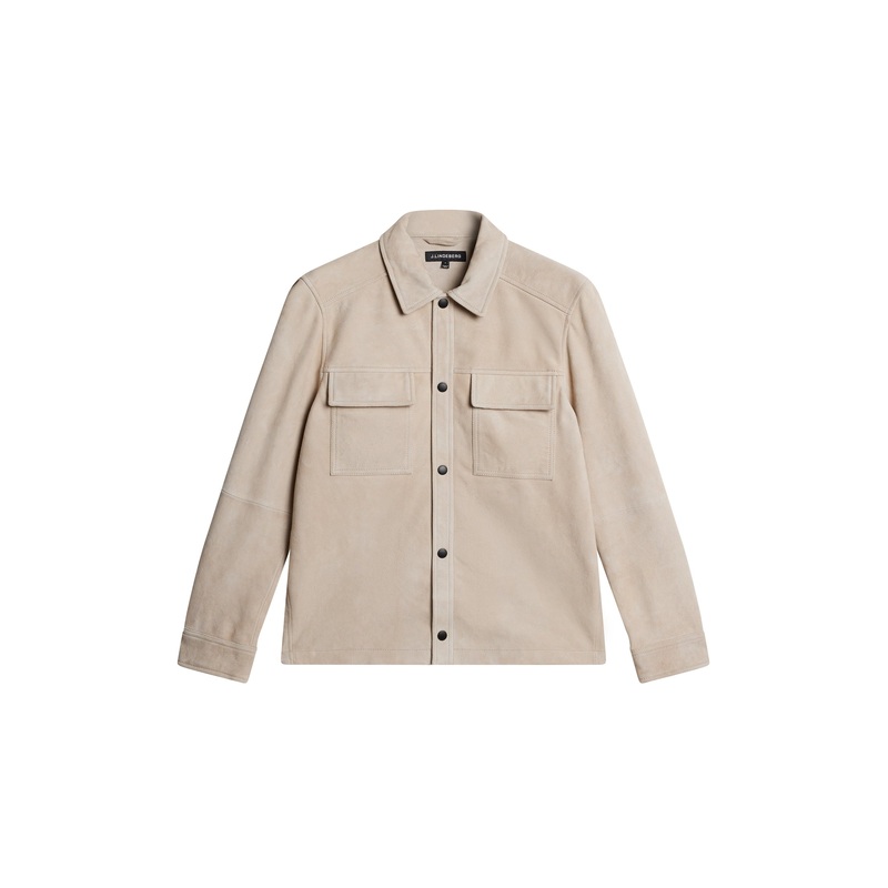 Wilden Suede Overshirt / Moonbeam