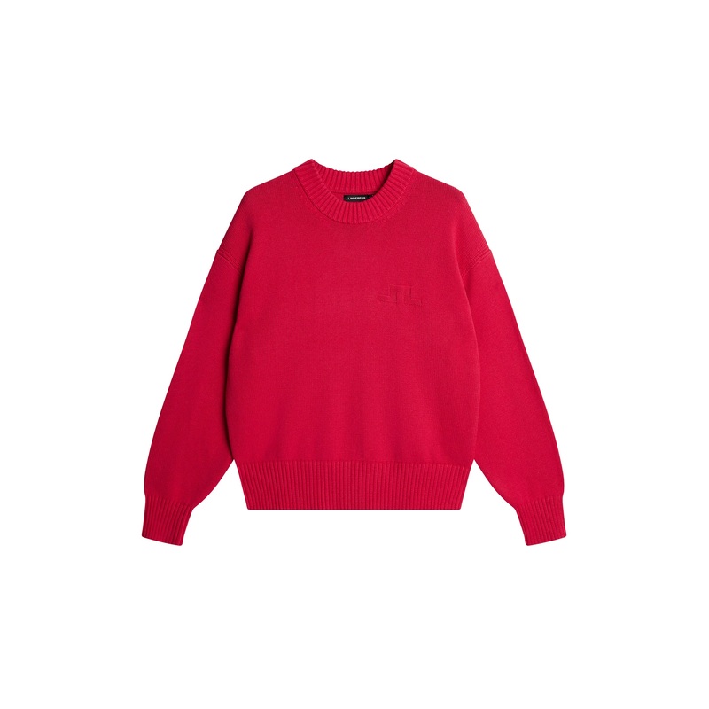 Eddy Cotton Wool Crew Neck / Azalea