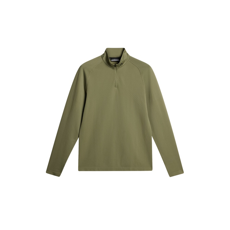 Fay Seamless Mid Layer / Oil Green