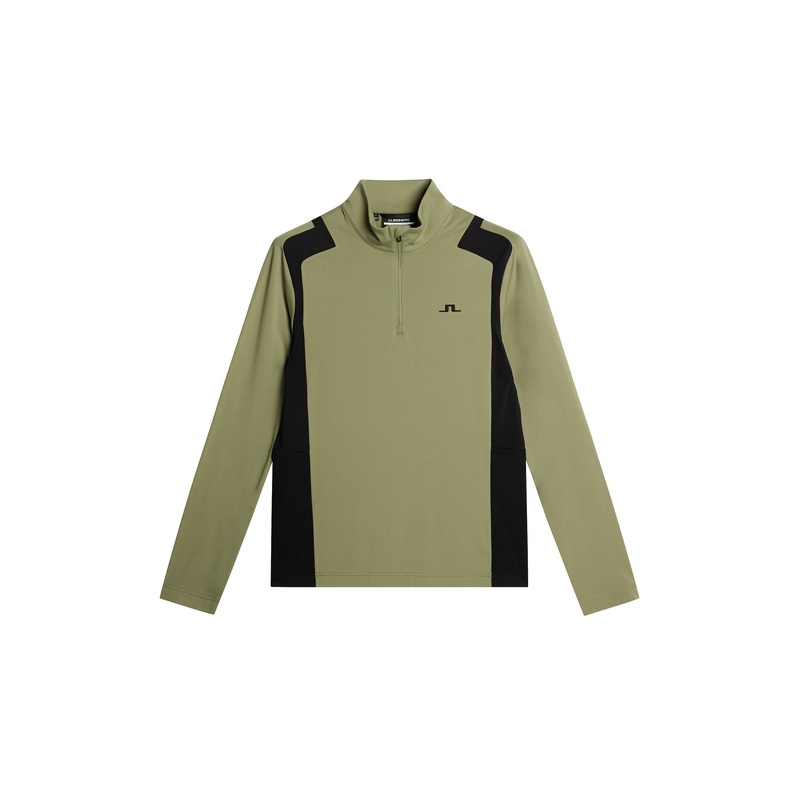 Lukas Quarter Zip Mid Layer / Oil Green