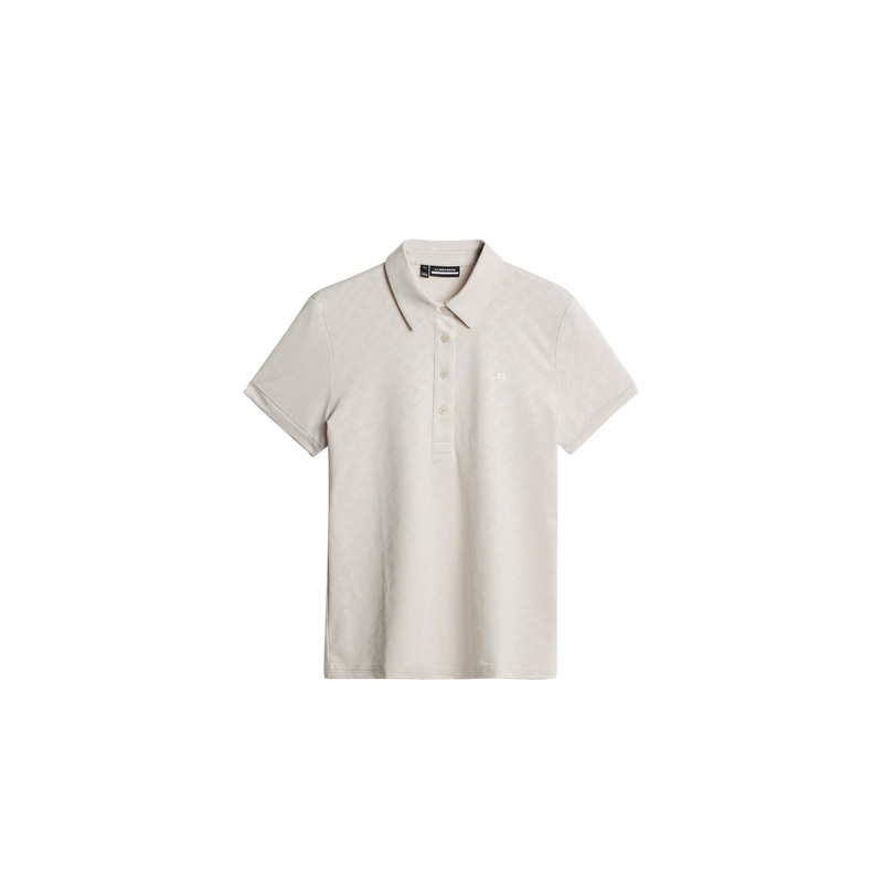 Alaya Jacquard Polo / Moonbeam