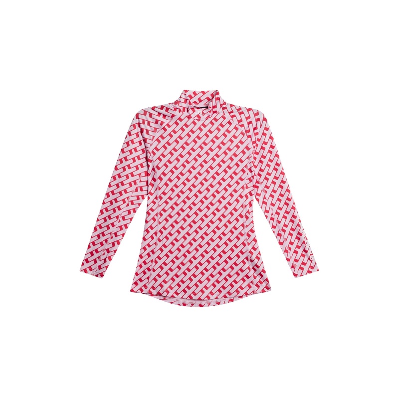 Ella Print Compression Top / Tour Geo Pink M