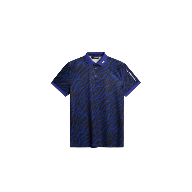 Tour Tech Print Polo / Tour Tiger Clematis M