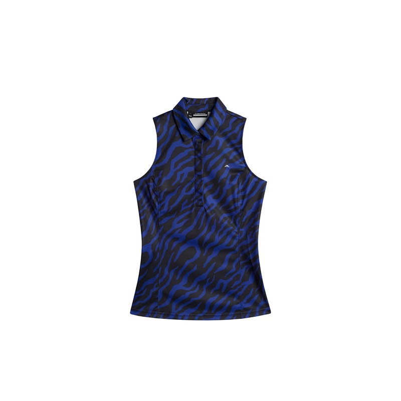Dena Print Sleeveless Top / Tour Tiger Clematis M