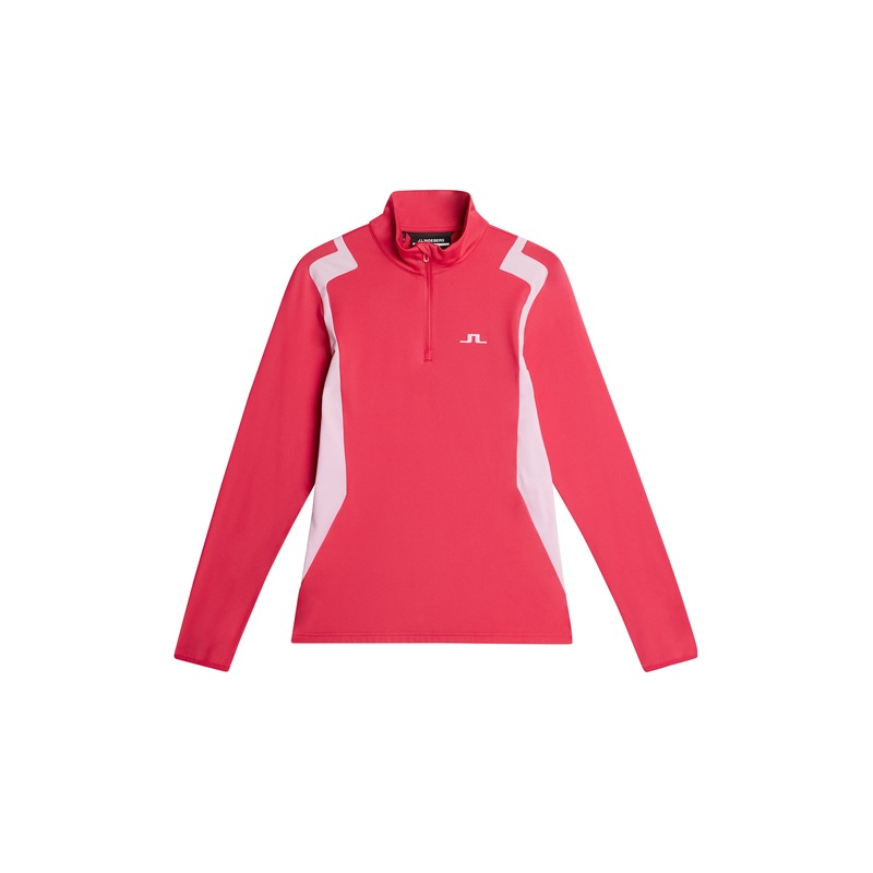 Mae Quarter Zip Mid Layer / Azalea