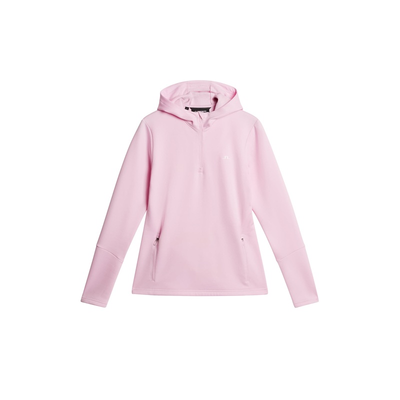 W Aerial Quarter Zip Hood / Nosegay