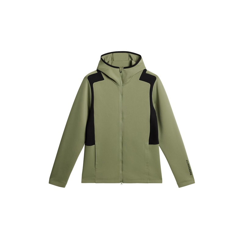 Chet Zip Hood / Oil Green