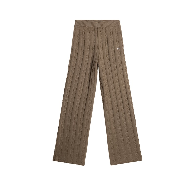 Kiana Cable Knit Wool Pant / Brindle