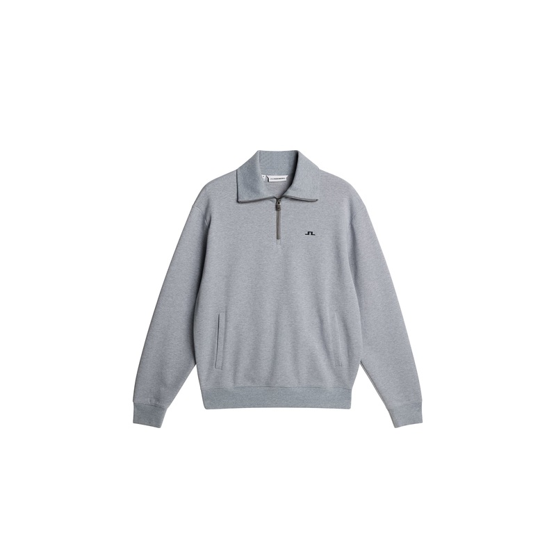 Callan quarter zip / Medium Grey Melange