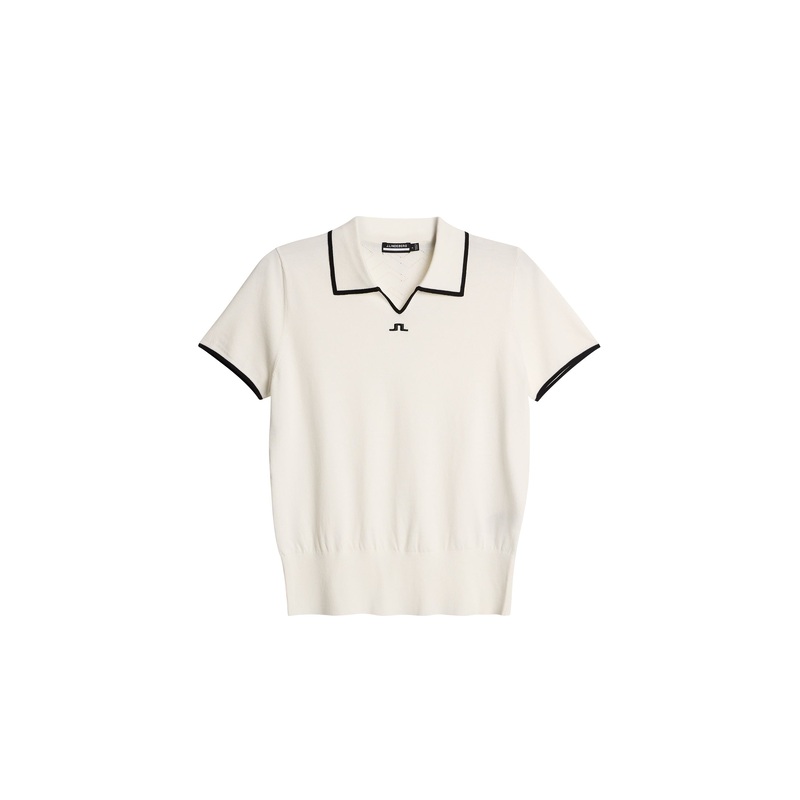 Malva Knitted Polo Shirt / White